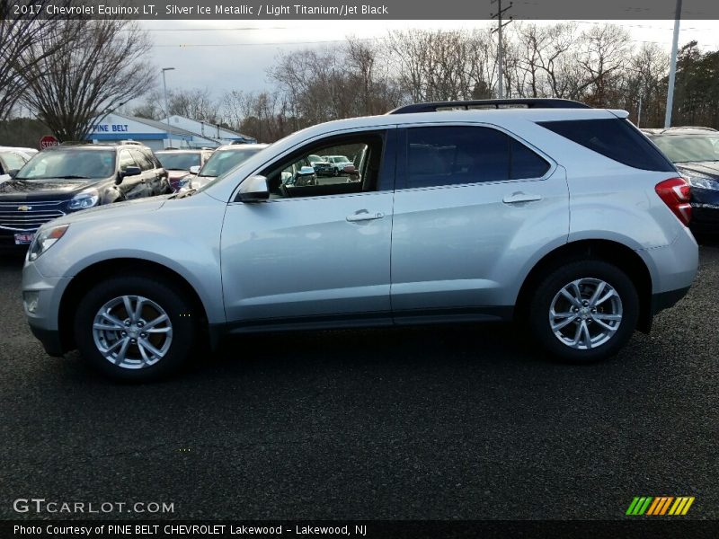 Silver Ice Metallic / Light Titanium/Jet Black 2017 Chevrolet Equinox LT