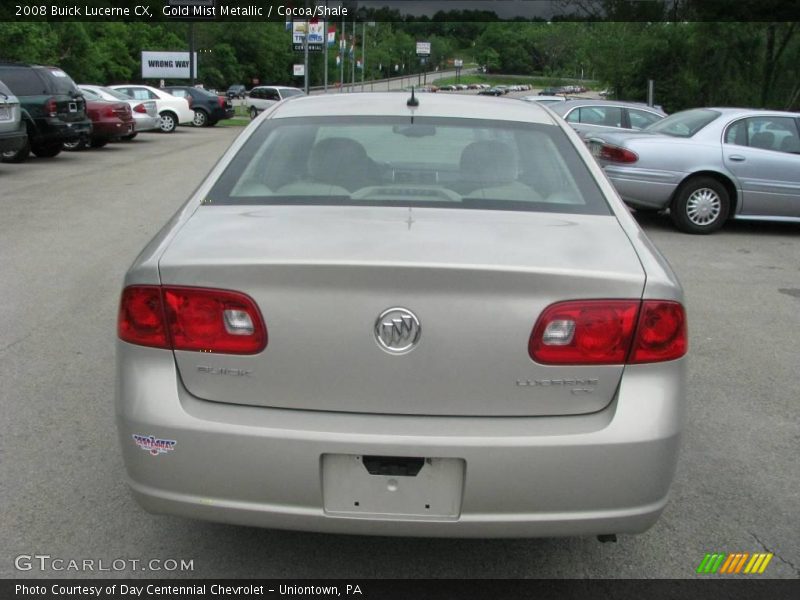 Gold Mist Metallic / Cocoa/Shale 2008 Buick Lucerne CX