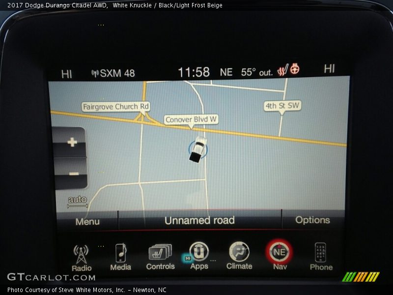 White Knuckle / Black/Light Frost Beige 2017 Dodge Durango Citadel AWD