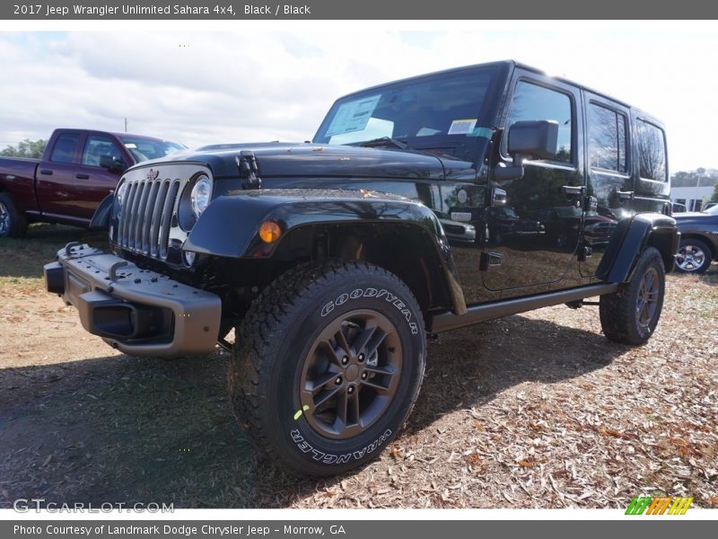 Black / Black 2017 Jeep Wrangler Unlimited Sahara 4x4