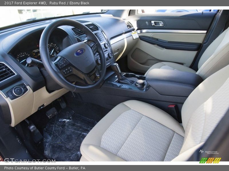Ruby Red / Ebony Black 2017 Ford Explorer 4WD