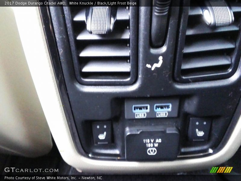 White Knuckle / Black/Light Frost Beige 2017 Dodge Durango Citadel AWD