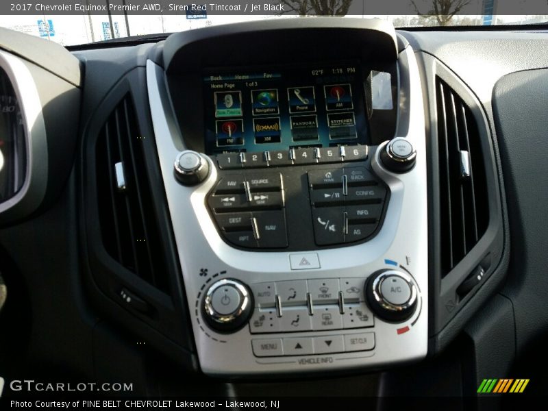 Siren Red Tintcoat / Jet Black 2017 Chevrolet Equinox Premier AWD