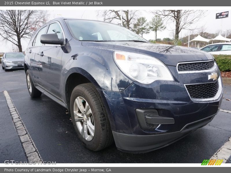 Blue Velvet Metallic / Jet Black 2015 Chevrolet Equinox LS