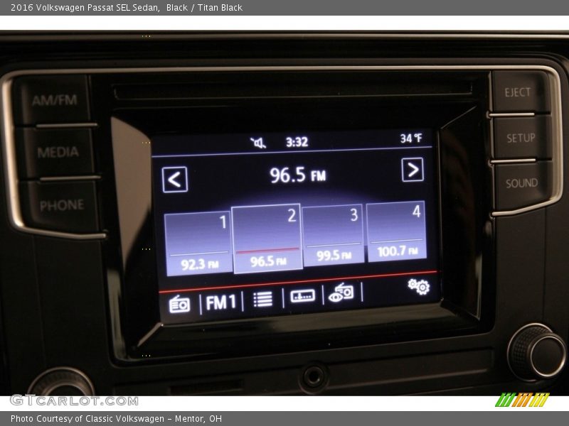 Audio System of 2016 Passat SEL Sedan