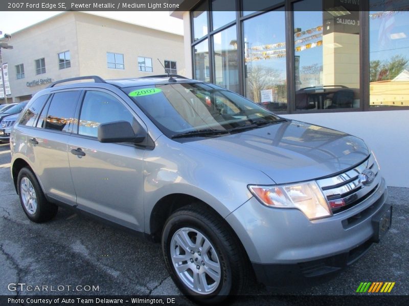 Pewter Metallic / Medium Light Stone 2007 Ford Edge SE