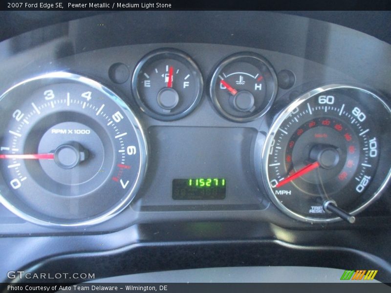 Pewter Metallic / Medium Light Stone 2007 Ford Edge SE