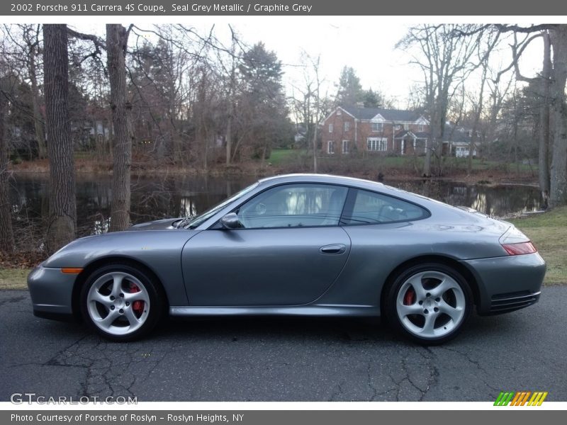 Seal Grey Metallic / Graphite Grey 2002 Porsche 911 Carrera 4S Coupe