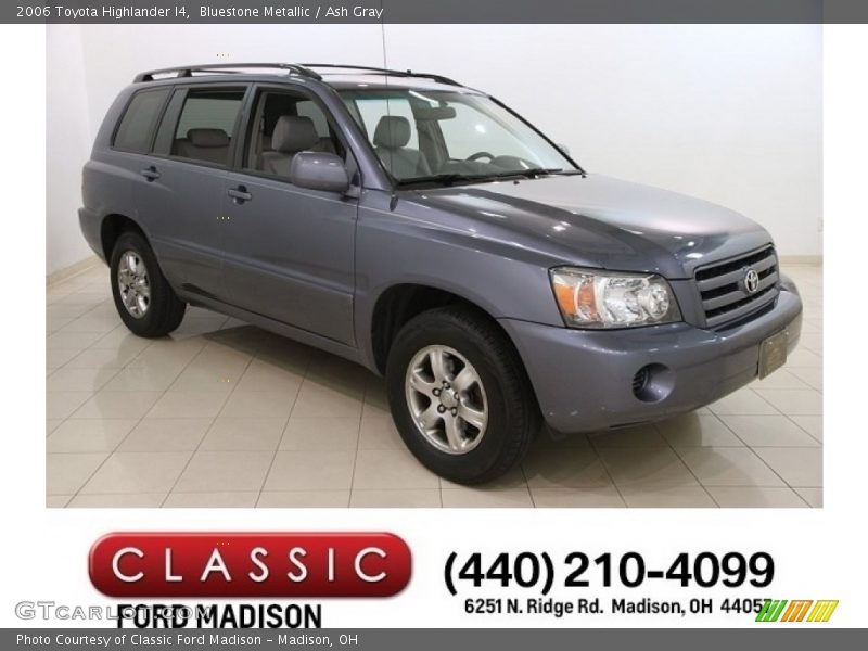 Bluestone Metallic / Ash Gray 2006 Toyota Highlander I4