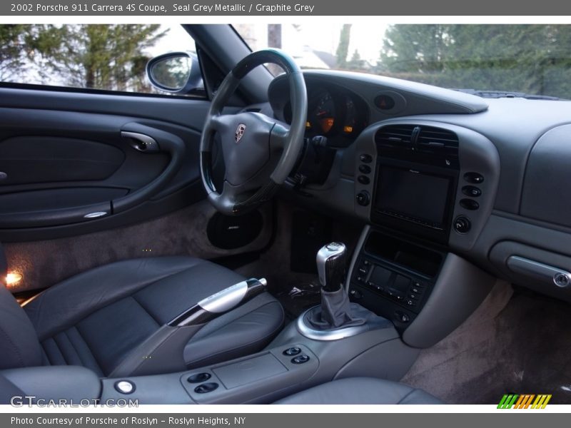 Seal Grey Metallic / Graphite Grey 2002 Porsche 911 Carrera 4S Coupe