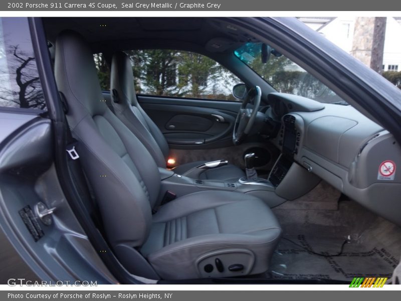 Seal Grey Metallic / Graphite Grey 2002 Porsche 911 Carrera 4S Coupe