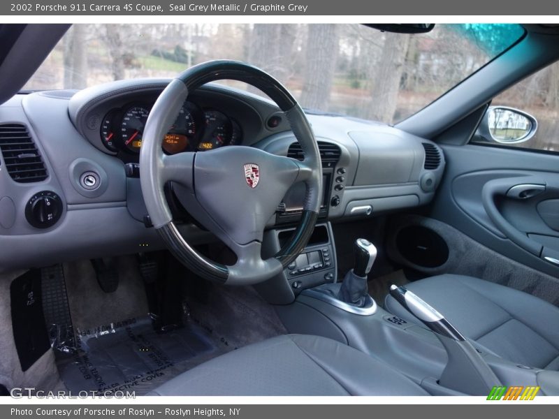 Seal Grey Metallic / Graphite Grey 2002 Porsche 911 Carrera 4S Coupe