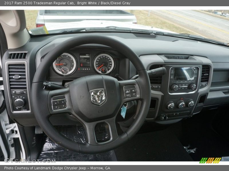 Bright White / Black/Diesel Gray 2017 Ram 2500 Tradesman Regular Cab