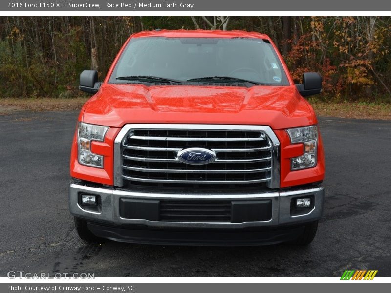 Race Red / Medium Earth Gray 2016 Ford F150 XLT SuperCrew