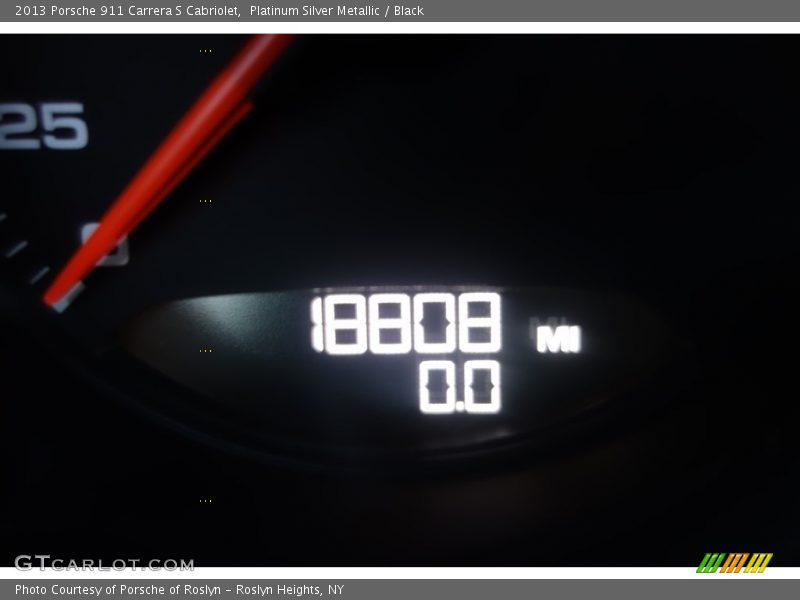 Platinum Silver Metallic / Black 2013 Porsche 911 Carrera S Cabriolet