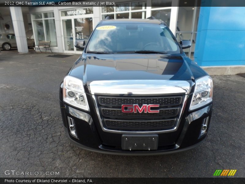 Carbon Black Metallic / Jet Black 2012 GMC Terrain SLE AWD