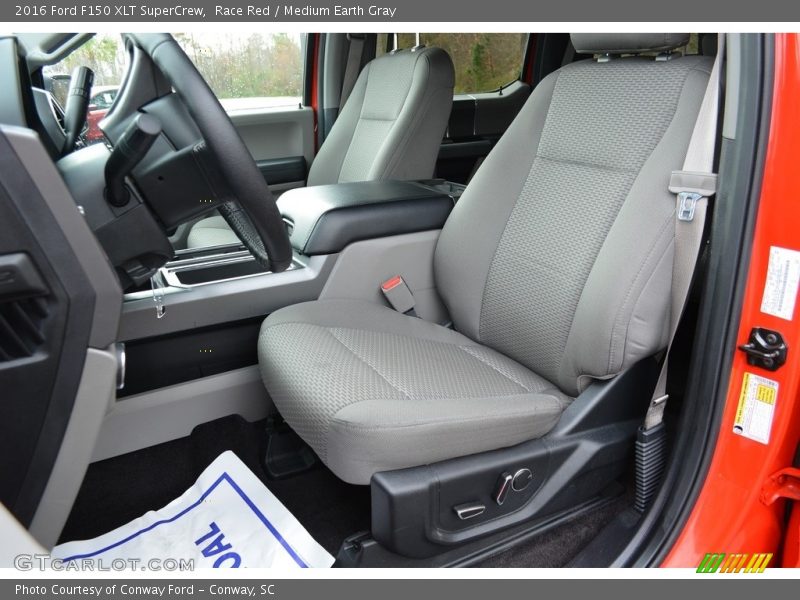 Race Red / Medium Earth Gray 2016 Ford F150 XLT SuperCrew