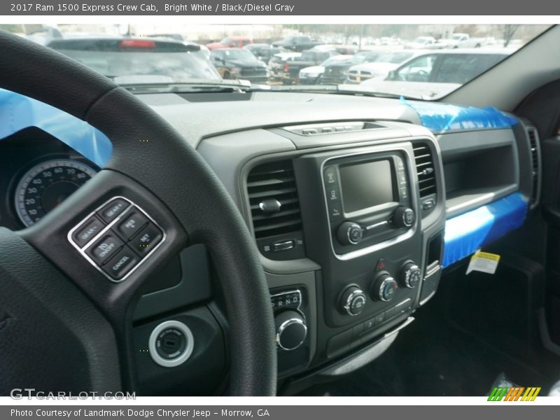 Bright White / Black/Diesel Gray 2017 Ram 1500 Express Crew Cab