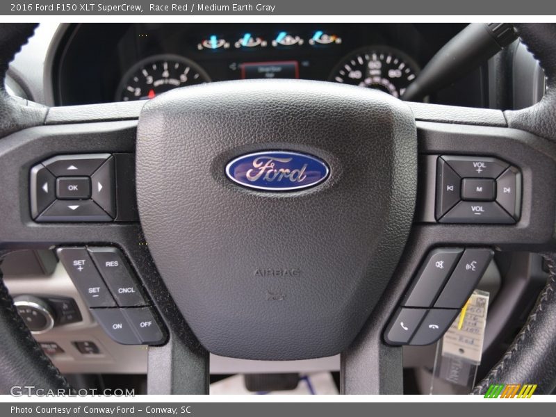 Race Red / Medium Earth Gray 2016 Ford F150 XLT SuperCrew