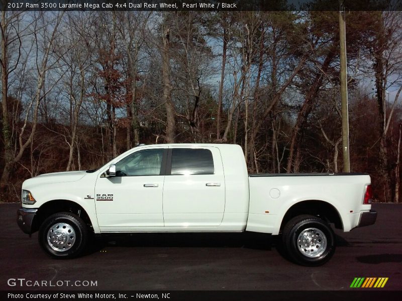  2017 3500 Laramie Mega Cab 4x4 Dual Rear Wheel Pearl White