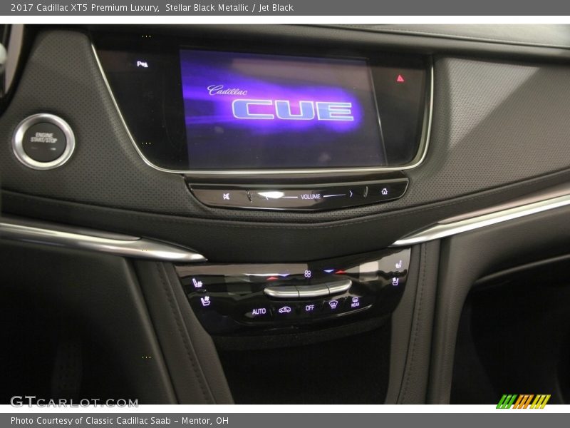 Stellar Black Metallic / Jet Black 2017 Cadillac XT5 Premium Luxury