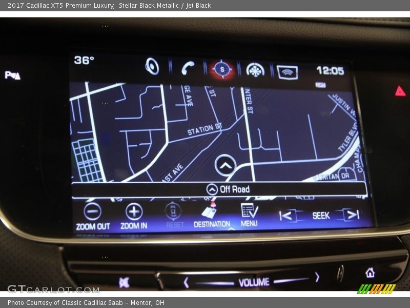 Stellar Black Metallic / Jet Black 2017 Cadillac XT5 Premium Luxury