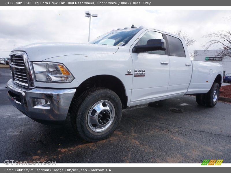 Bright White / Black/Diesel Gray 2017 Ram 3500 Big Horn Crew Cab Dual Rear Wheel