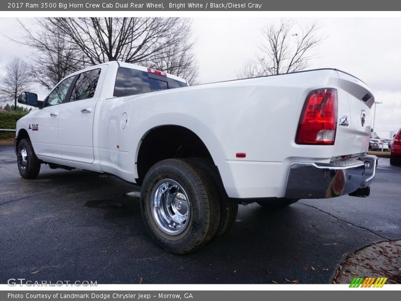 Bright White / Black/Diesel Gray 2017 Ram 3500 Big Horn Crew Cab Dual Rear Wheel
