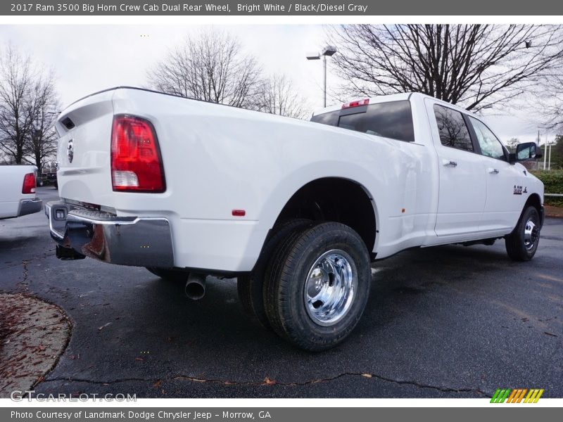 Bright White / Black/Diesel Gray 2017 Ram 3500 Big Horn Crew Cab Dual Rear Wheel