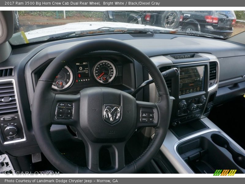 Bright White / Black/Diesel Gray 2017 Ram 3500 Big Horn Crew Cab Dual Rear Wheel