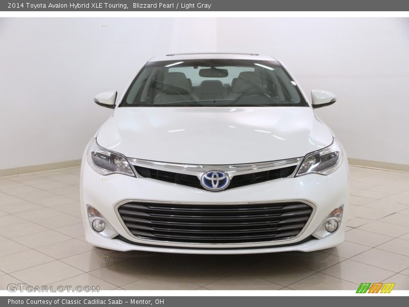 Blizzard Pearl / Light Gray 2014 Toyota Avalon Hybrid XLE Touring