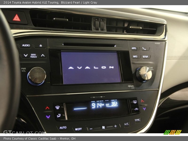 Blizzard Pearl / Light Gray 2014 Toyota Avalon Hybrid XLE Touring
