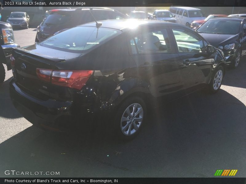 Aurora Black / Beige 2013 Kia Rio LX Sedan