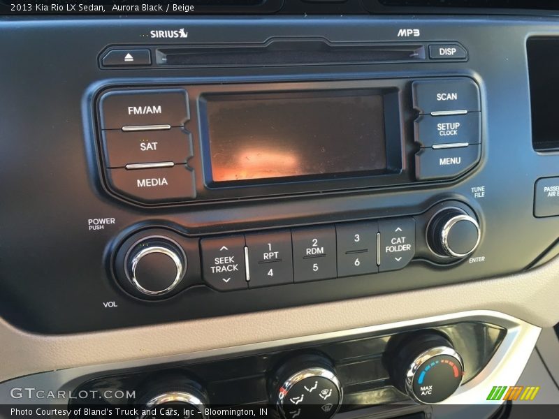 Aurora Black / Beige 2013 Kia Rio LX Sedan