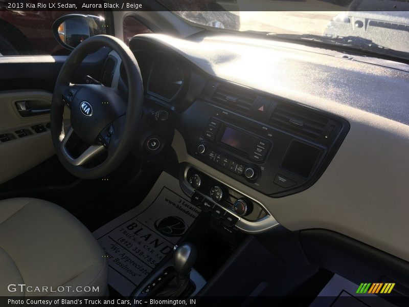 Aurora Black / Beige 2013 Kia Rio LX Sedan