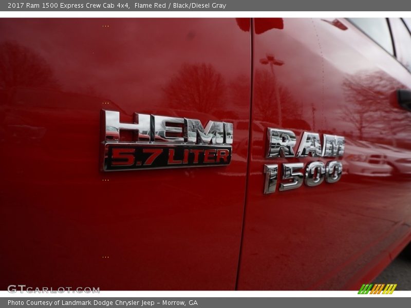Flame Red / Black/Diesel Gray 2017 Ram 1500 Express Crew Cab 4x4