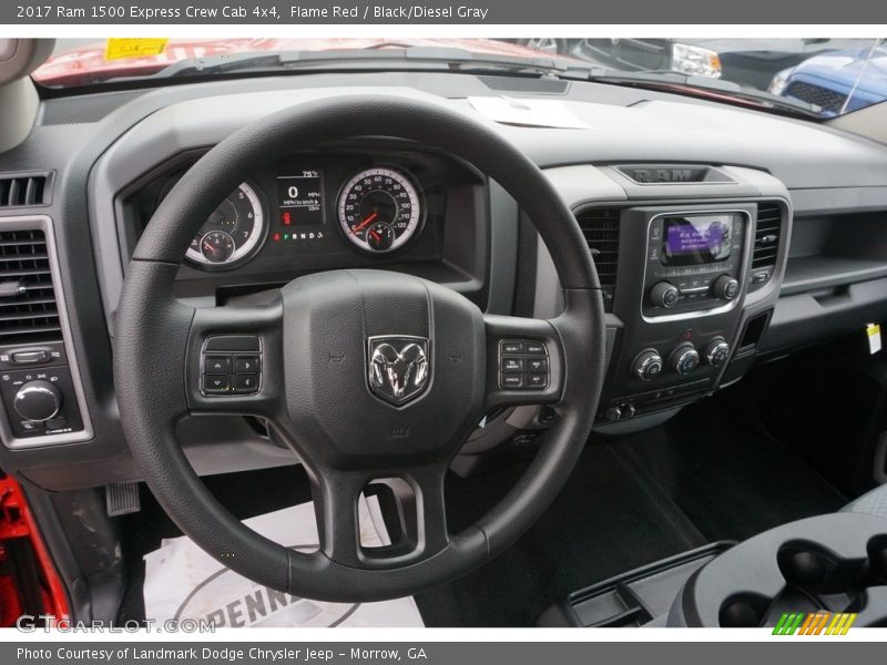 Flame Red / Black/Diesel Gray 2017 Ram 1500 Express Crew Cab 4x4