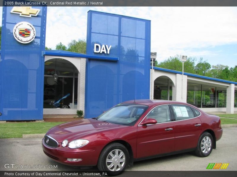 Cardinal Red Metallic / Neutral 2005 Buick LaCrosse CX