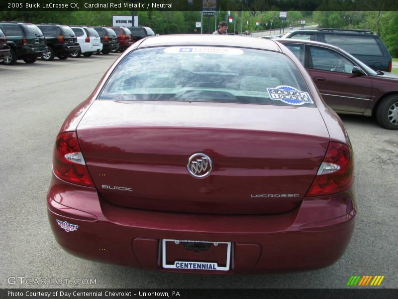 Cardinal Red Metallic / Neutral 2005 Buick LaCrosse CX