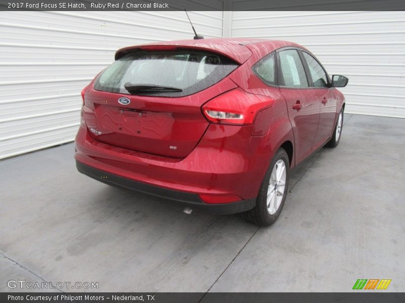 Ruby Red / Charcoal Black 2017 Ford Focus SE Hatch