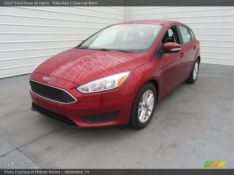 Ruby Red / Charcoal Black 2017 Ford Focus SE Hatch
