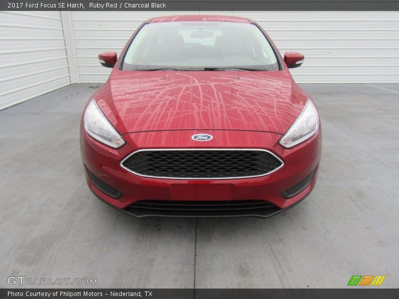 Ruby Red / Charcoal Black 2017 Ford Focus SE Hatch