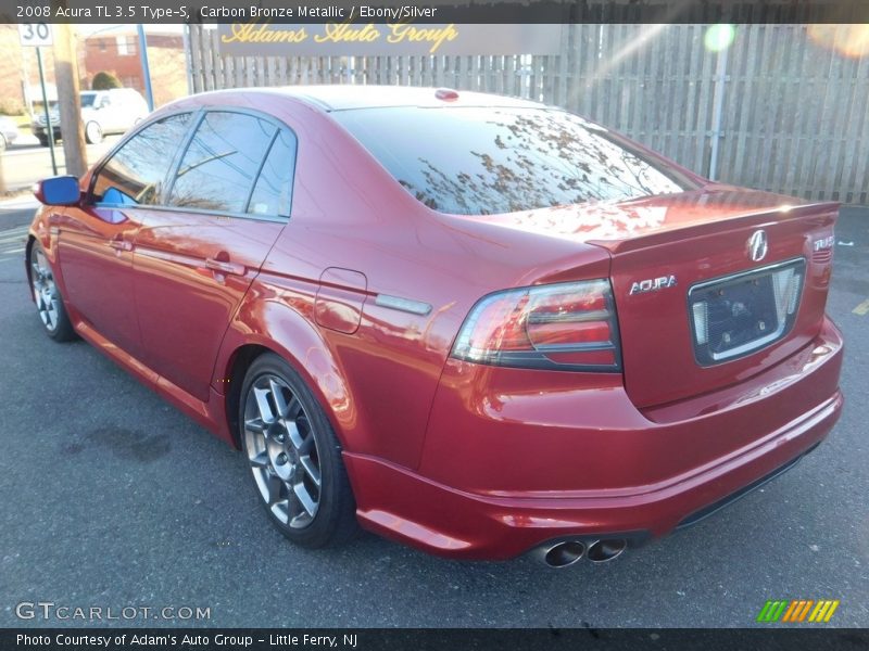 Carbon Bronze Metallic / Ebony/Silver 2008 Acura TL 3.5 Type-S