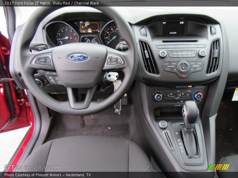 Ruby Red / Charcoal Black 2017 Ford Focus SE Hatch