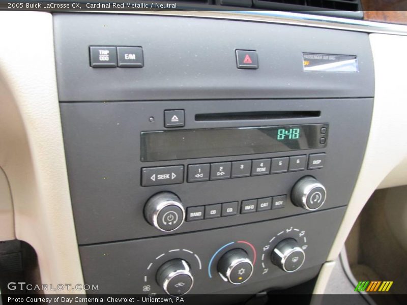 Cardinal Red Metallic / Neutral 2005 Buick LaCrosse CX