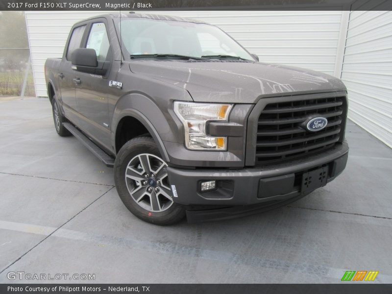 Magnetic / Black 2017 Ford F150 XLT SuperCrew