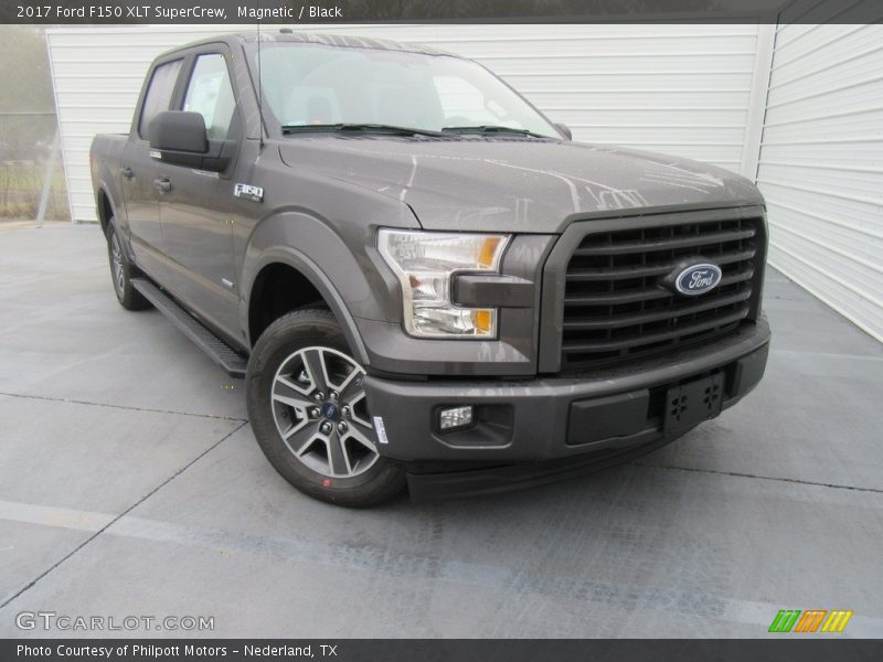 Magnetic / Black 2017 Ford F150 XLT SuperCrew