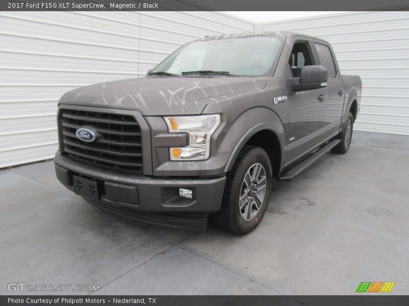 Magnetic / Black 2017 Ford F150 XLT SuperCrew