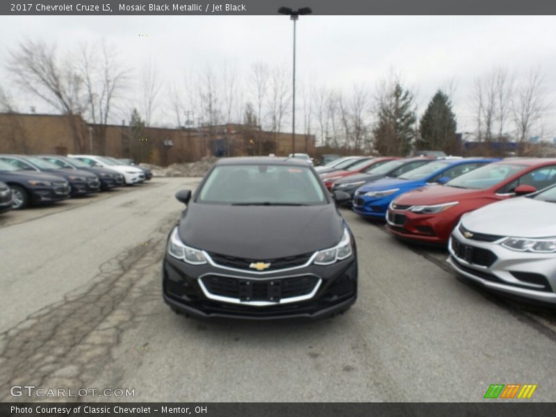 Mosaic Black Metallic / Jet Black 2017 Chevrolet Cruze LS