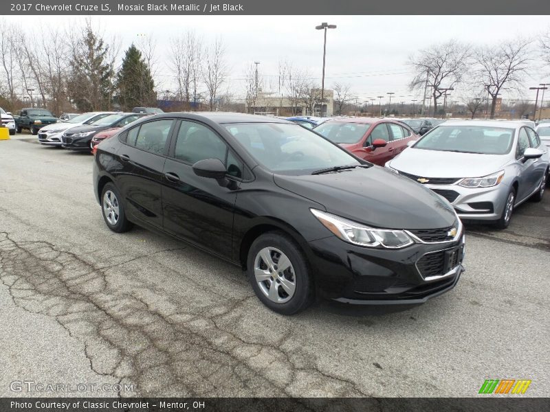 Mosaic Black Metallic / Jet Black 2017 Chevrolet Cruze LS